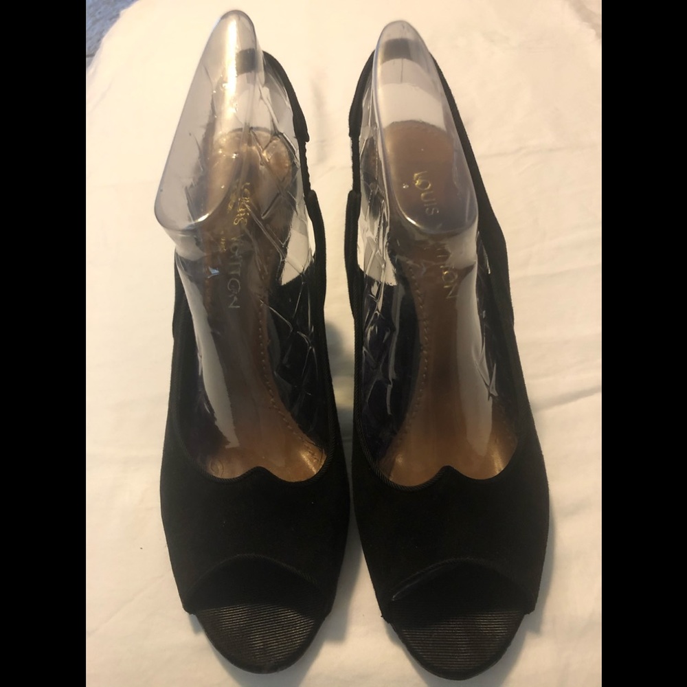Louis Vuitton Suede Heels